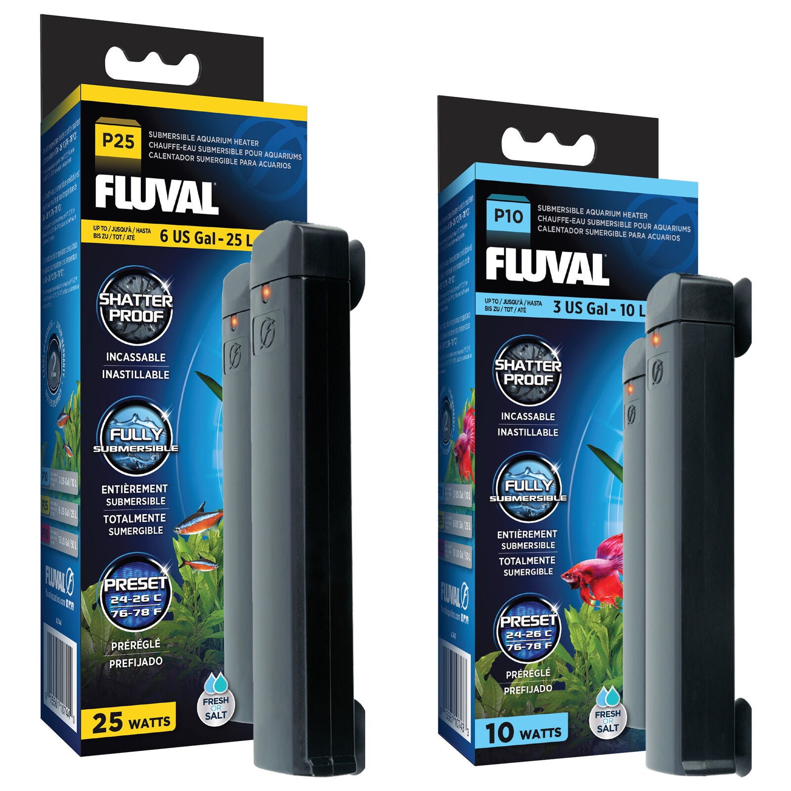 Fluval Pre Set Aquarium Heater Vebas Aquariums Pty Ltd